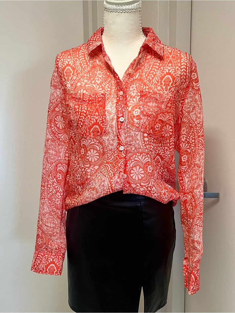 Boho Vibe Aeropostale button-up blouse
